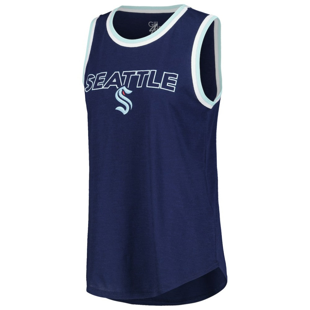 Seattle Kraken G-III 4Her by Carl Banks Women's Strategy Tank Top - Deep Sea Blue Tank Top