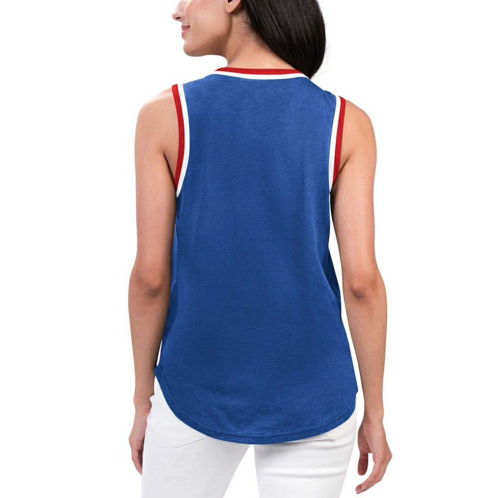 New York Rangers G-III 4Her by Carl Banks Women's Strategy Tank Top - Blue Tank Top
