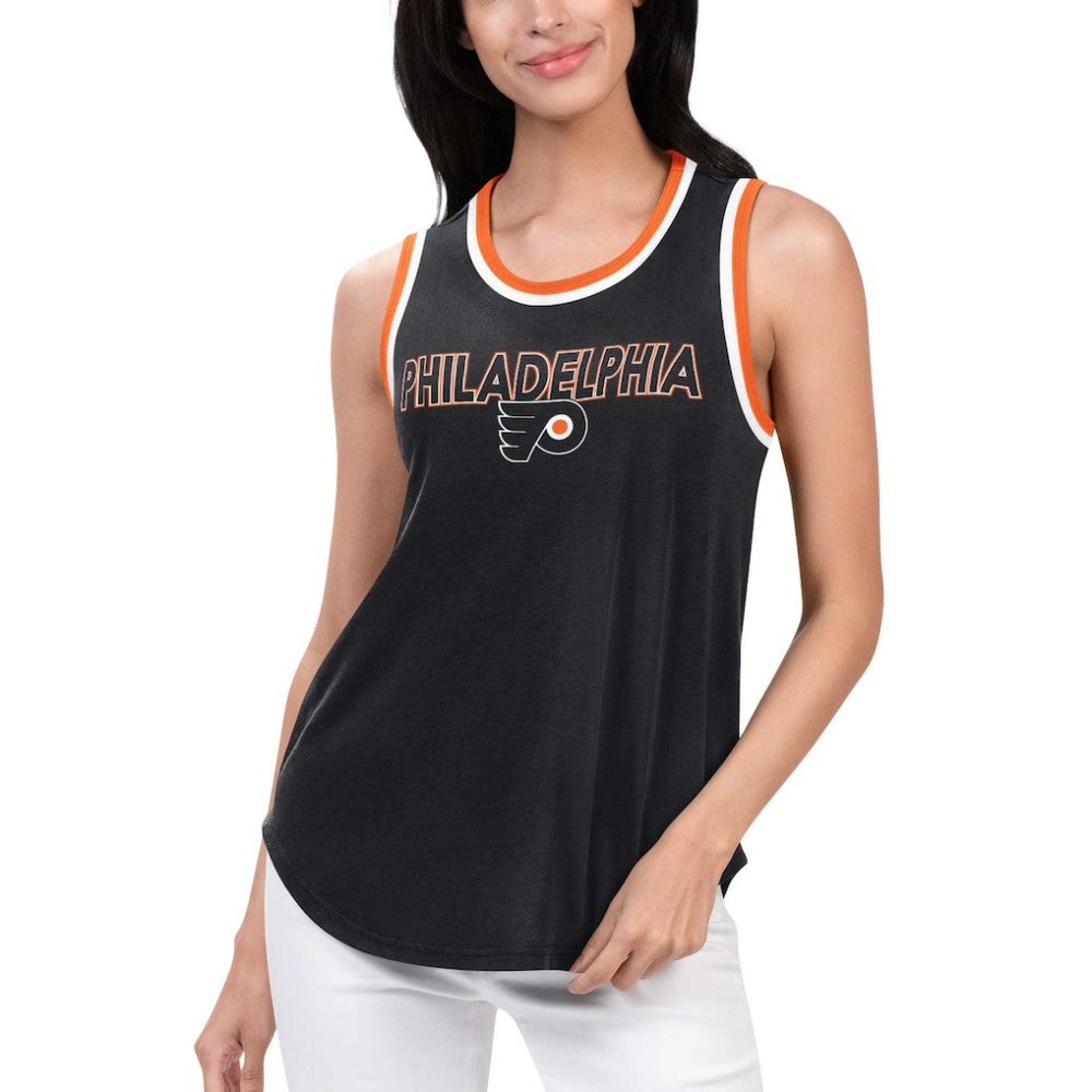 Philadelphia Flyers G-III 4Her by Carl Banks Women's Strategy Tank Top - Black Tank Top