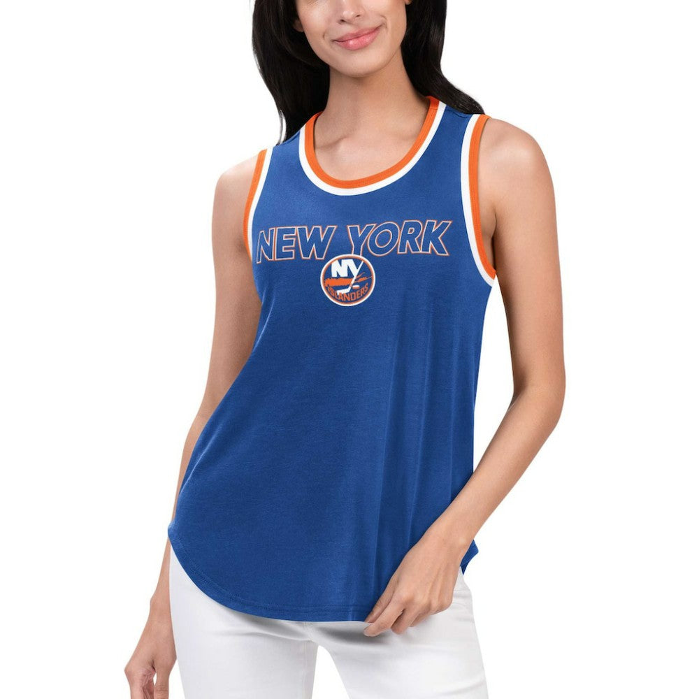 New York Islanders G-III 4Her by Carl Banks Women's Strategy Tank Top - Royal Tank Top