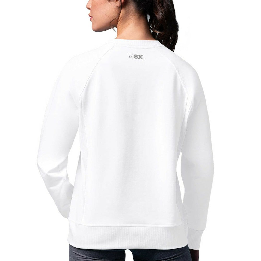 Washington Capitals MSX by Michael Strahan Women's Millie Raglan Pullover Sweatshirt - White Sweatshirts