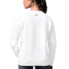New York Rangers MSX by Michael Strahan Women's Millie Raglan Pullover Sweatshirt - White Sweatshirts