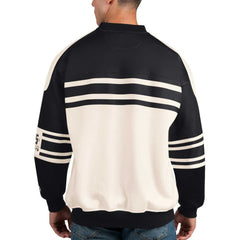 Vegas Golden Knights Starter Defense Fleece Crewneck Pullover Sweatshirt - White Sweatshirts