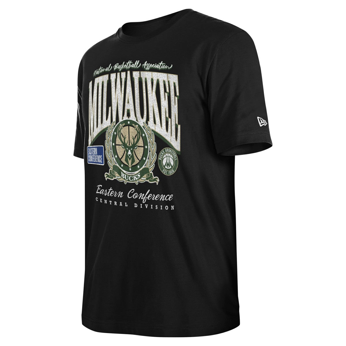 Milwaukee Bucks Unisex Oversized Essentials Boxy T-Shirt - Black on sale