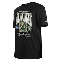 Milwaukee Bucks Unisex Oversized Essentials Boxy T-Shirt - Black on sale