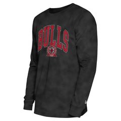 Chicago Bulls Unisex Oversized Essentials Enzyme Wash Long Sleeve T-Shirt sale - Black on sale
