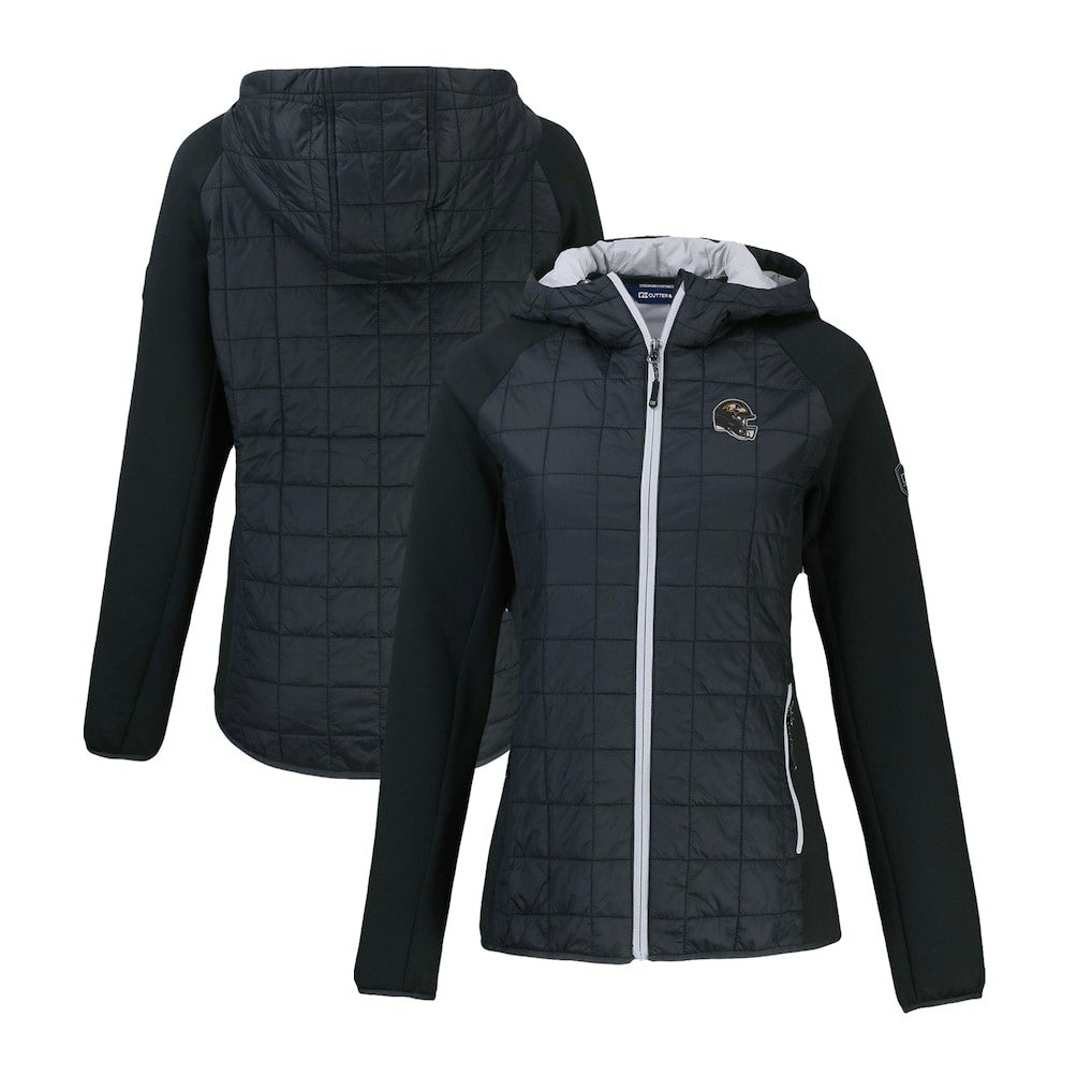 Baltimore Ravens Cutter & Buck Women's Helmet Logo Rainier Primaloft Eco Full-Zip Hybrid Jacket - Black cheap