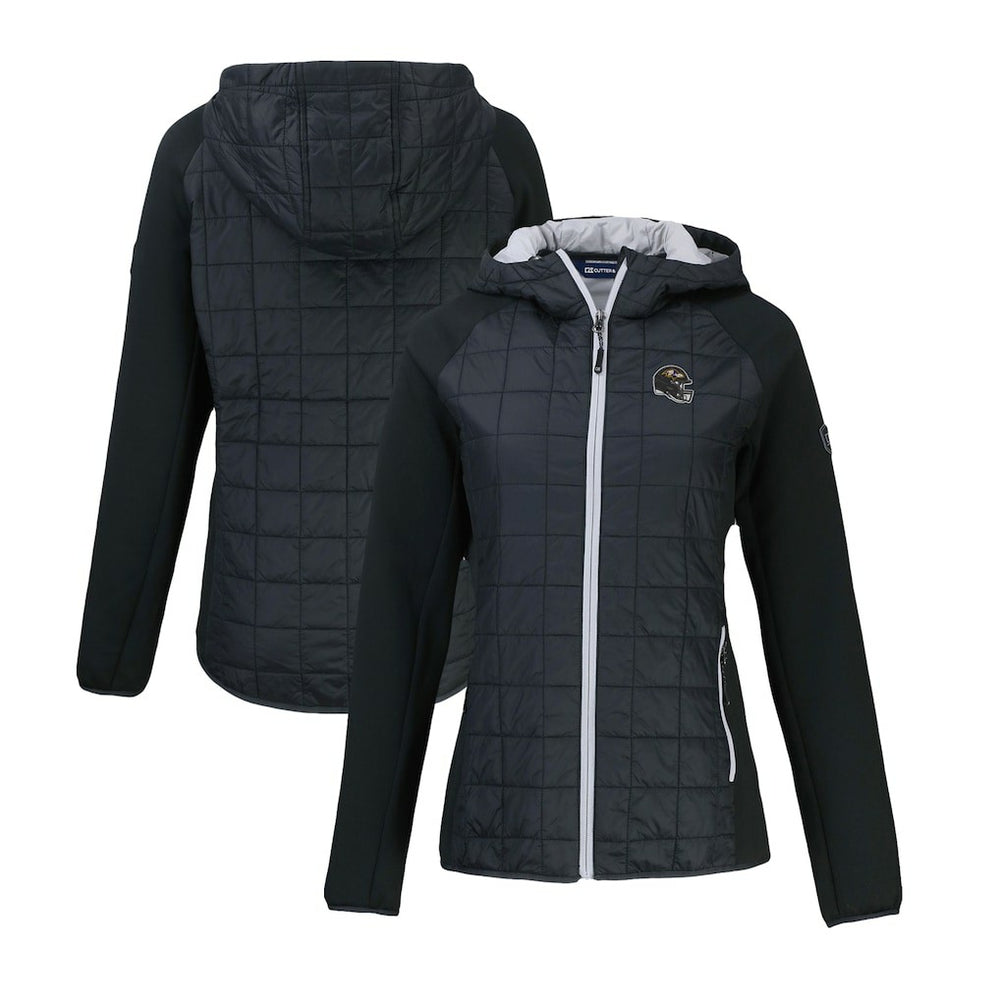 Baltimore Ravens Cutter & Buck Women's Helmet Logo Rainier Primaloft Eco Full-Zip Hybrid Jacket - Black cheap