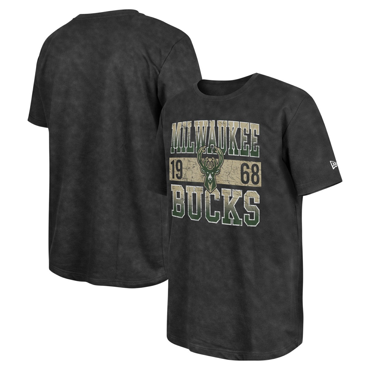 Milwaukee Bucks Enzyme Washed Oversized T-Shirt - Black outlet