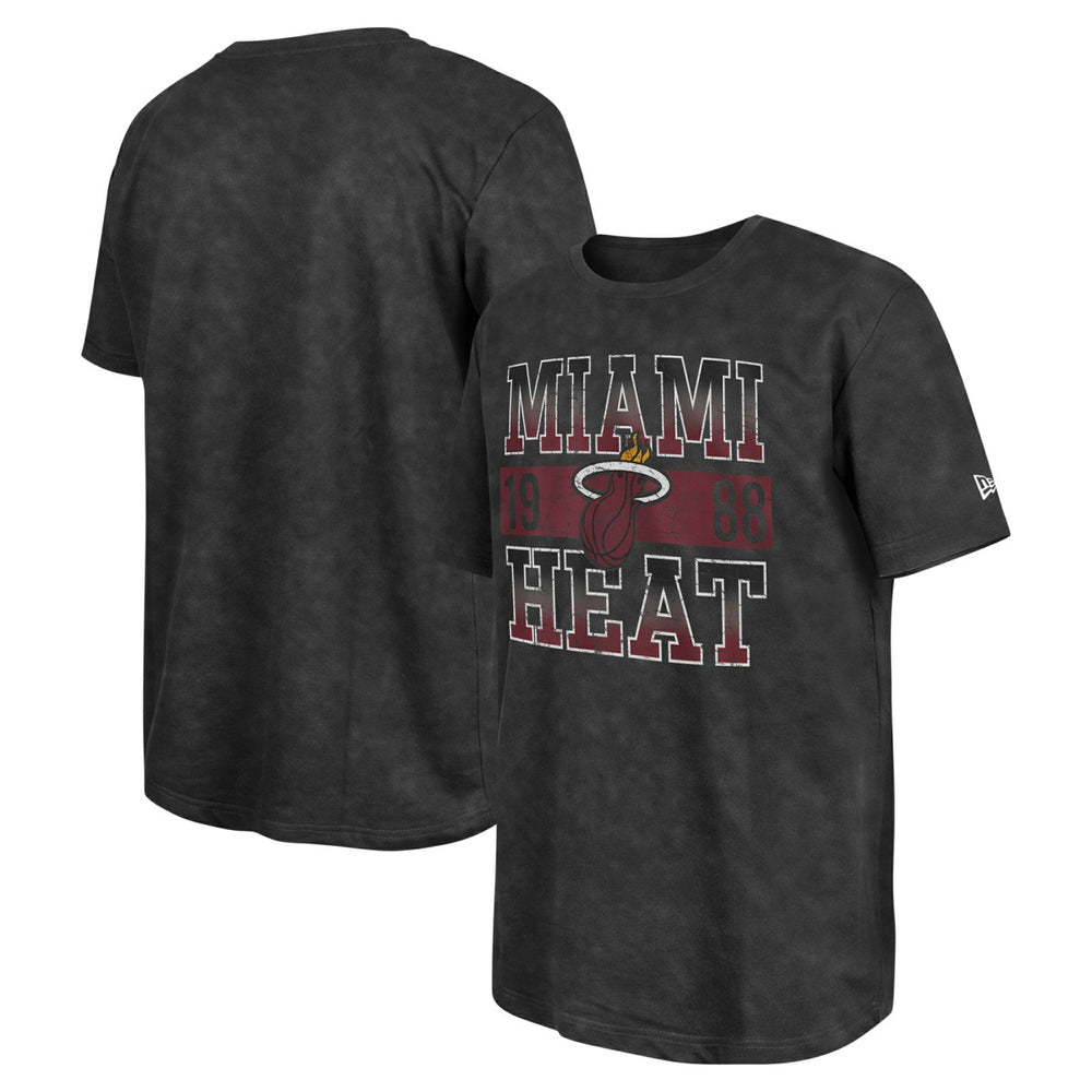 Miami Heat Enzyme Washed Oversized T-Shirt - Black discount
