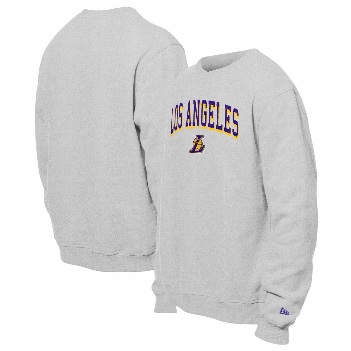 Los Angeles Lakers Chenille Cross Over Pullover Sweatshirt - Gray online