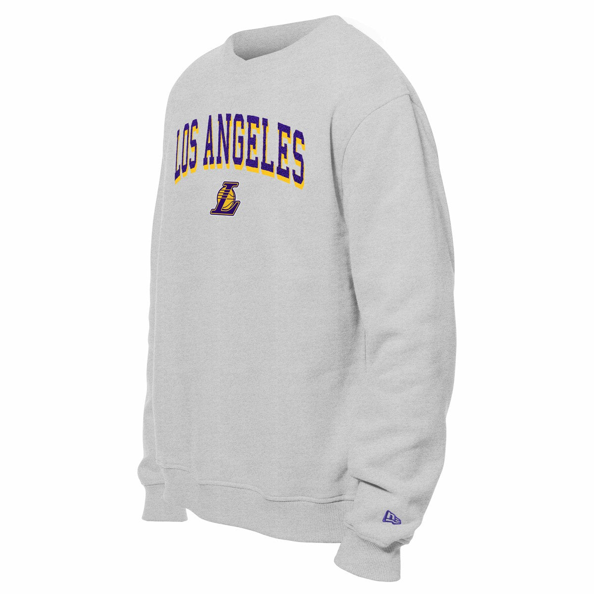 Los Angeles Lakers Chenille Cross Over Pullover Sweatshirt - Gray online