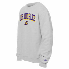 Los Angeles Lakers Chenille Cross Over Pullover Sweatshirt - Gray online