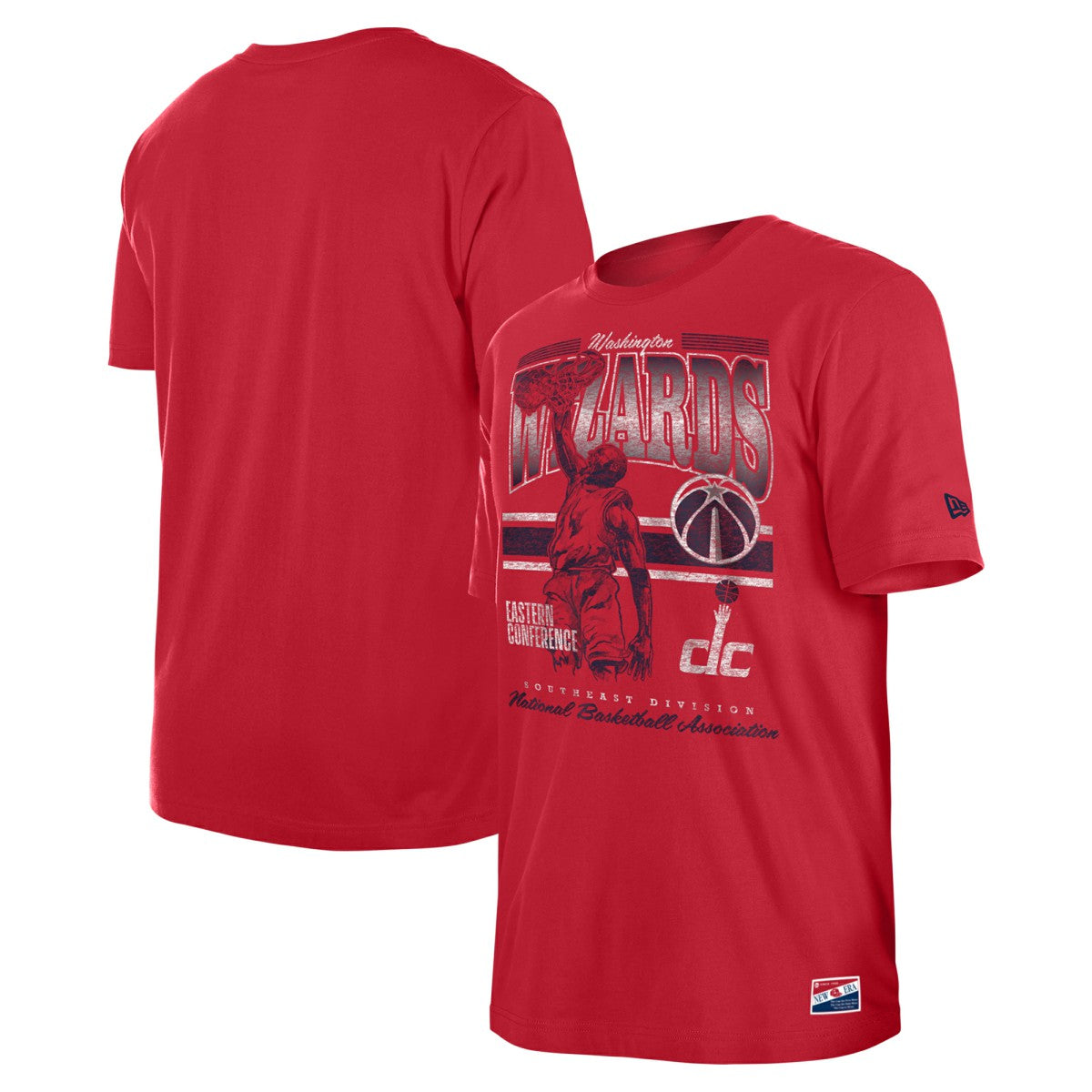 Washington Wizards Enzyme Wash Oversized T-Shirt - Red on sale