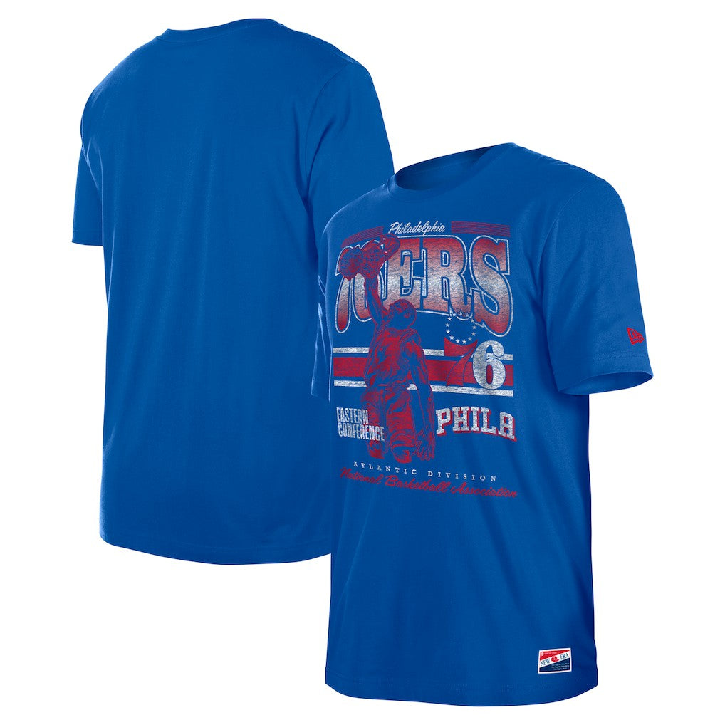 Philadelphia 76ers Enzyme Wash Oversized T-Shirt - Royal on sale