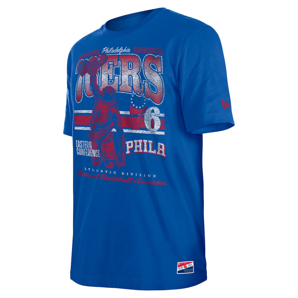 Philadelphia 76ers Enzyme Wash Oversized T-Shirt - Royal on sale