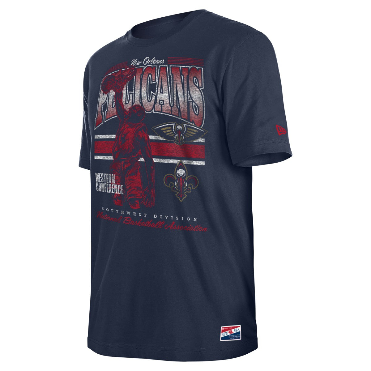 New Orleans Pelicans Enzyme Wash Oversized T-Shirt - Navy sale