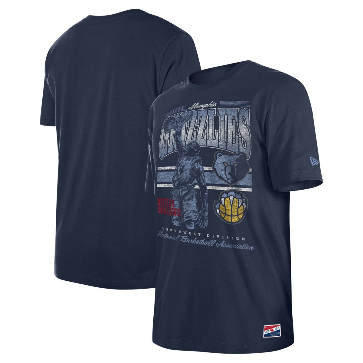 Memphis Grizzlies Enzyme Wash Oversized T-Shirt - Navy online