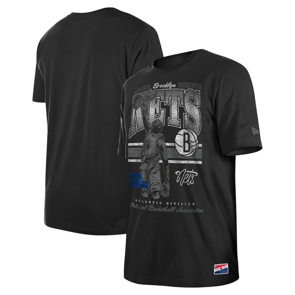 Brooklyn Nets Enzyme Wash Oversized T-Shirt - Black online