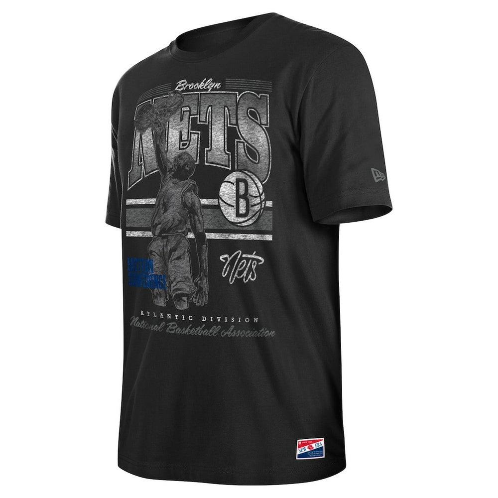 Brooklyn Nets Enzyme Wash Oversized T-Shirt - Black online