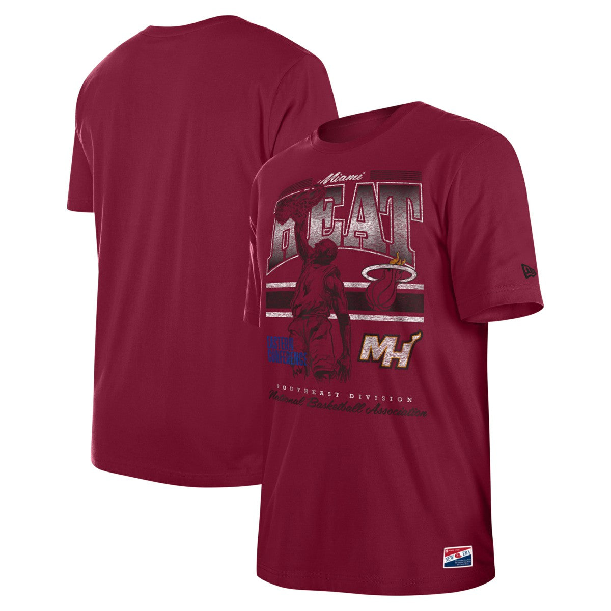 Miami Heat Enzyme Wash Oversized T-Shirt - Red shop