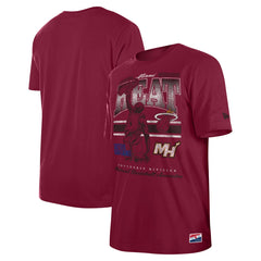Miami Heat Enzyme Wash Oversized T-Shirt - Red shop