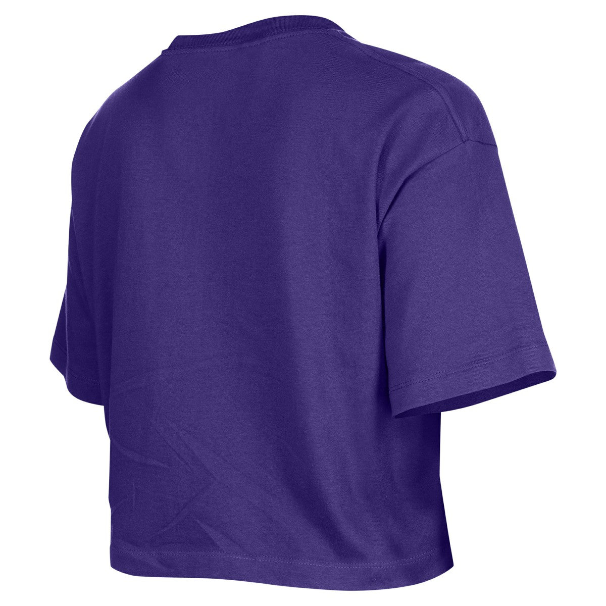 Los Angeles Lakers Women's Oversized Boxy Crop T-Shirt - Purple cheap