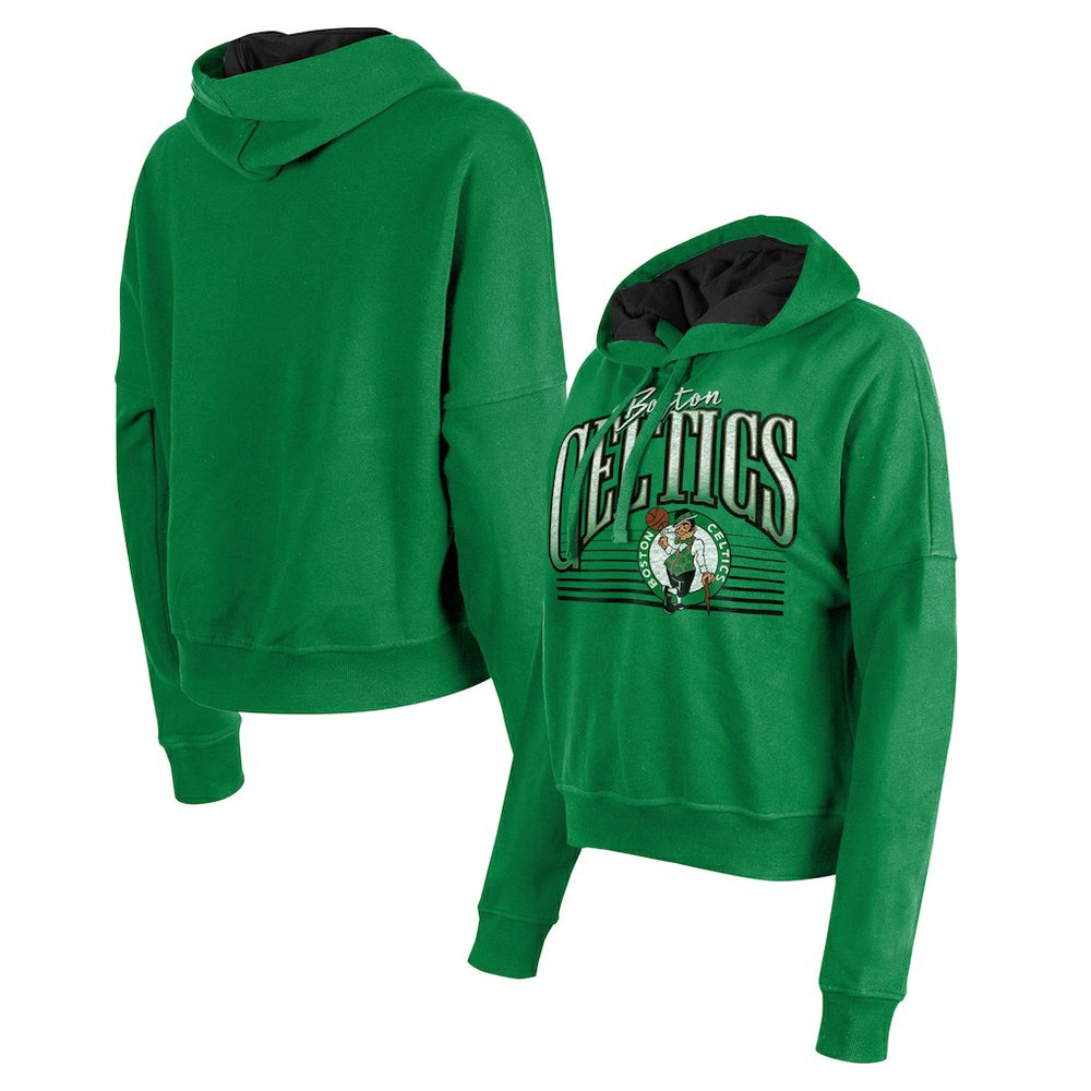 Boston Celtics Women's Boxy Pullover Hoodie - Kelly Green outlet