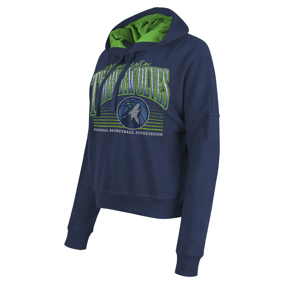 Minnesota Timberwolves Women's Boxy Pullover Hoodie - Navy discount