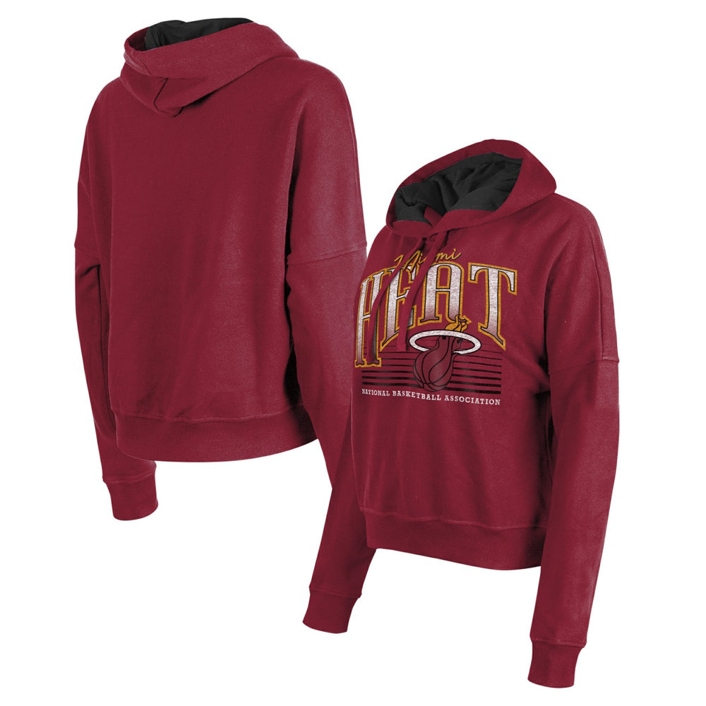 Miami Heat Women's Boxy Pullover Hoodie - Red for sale