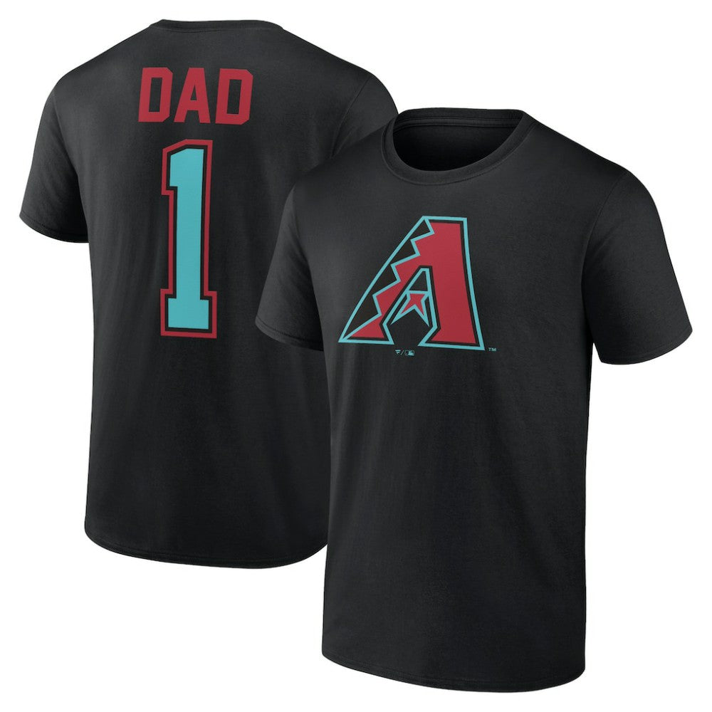 Arizona Diamondbacks Father's Day #1 Dad T-Shirt Black