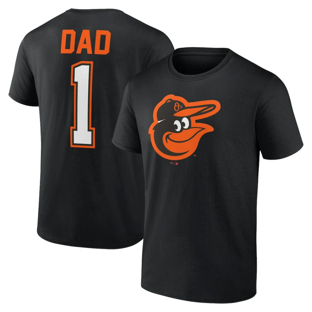 Baltimore Orioles Father's Day #1 Dad T-Shirt Black