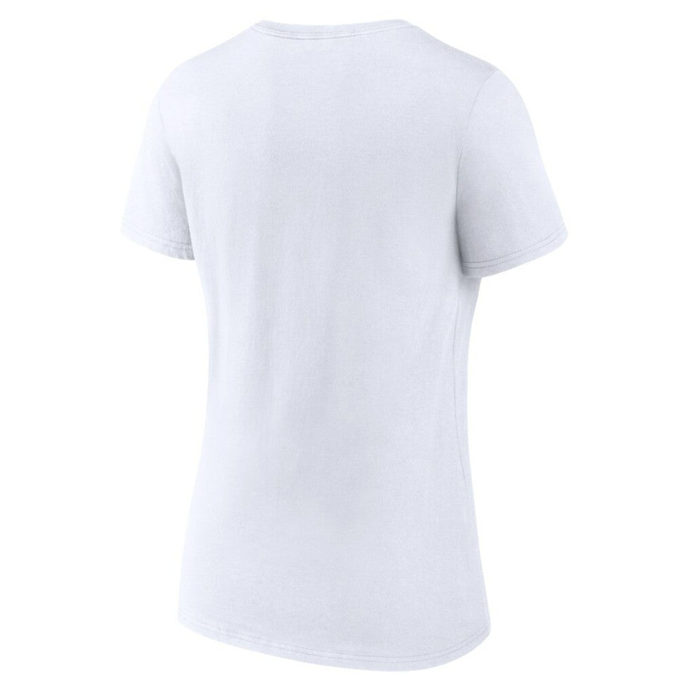 Cleveland Guardians Women's Love Wins V-Neck T-Shirt White