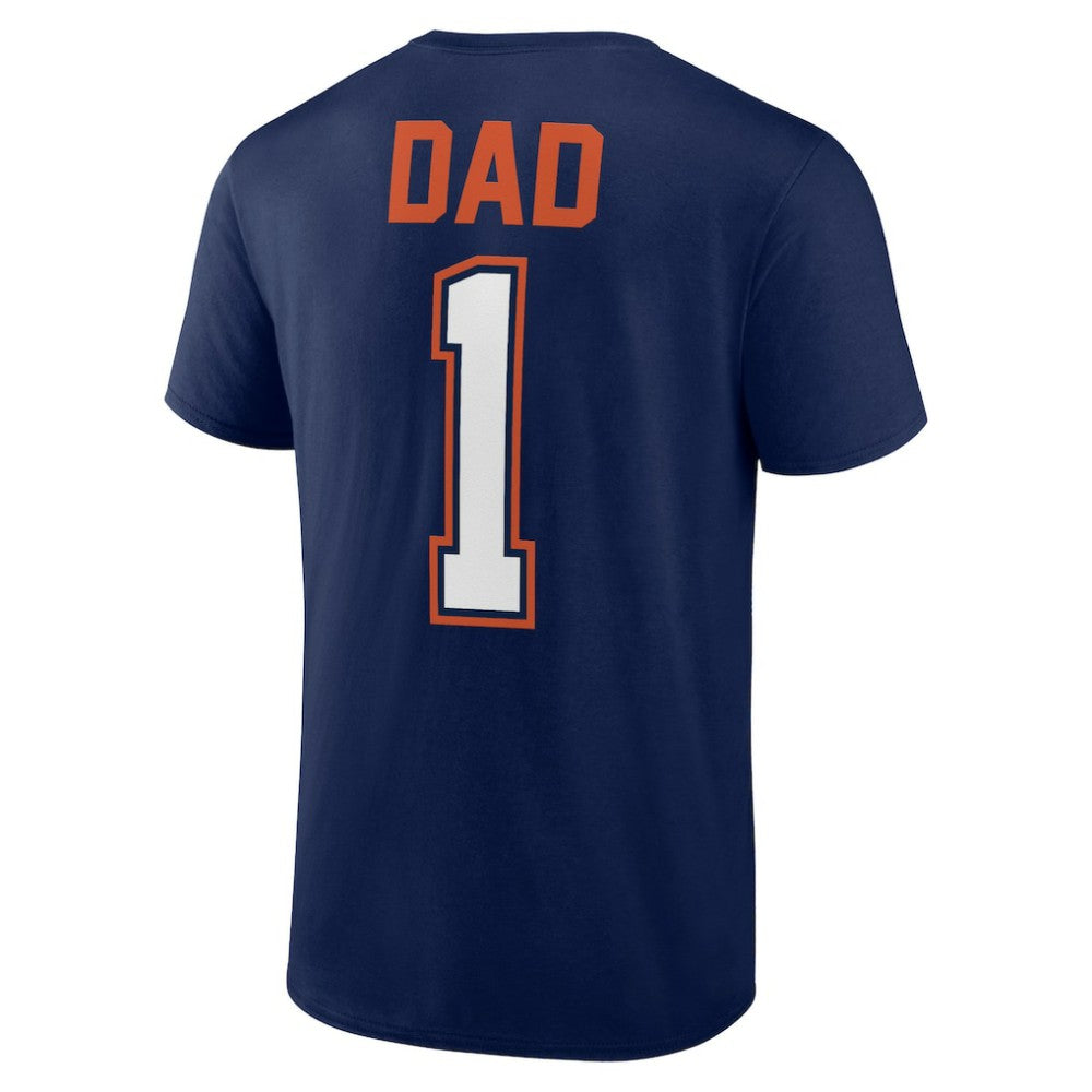 Houston Astros Father's Day #1 Dad T-Shirt Navy