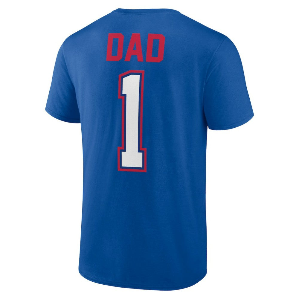 Texas Rangers Father's Day #1 Dad T-Shirt Royal