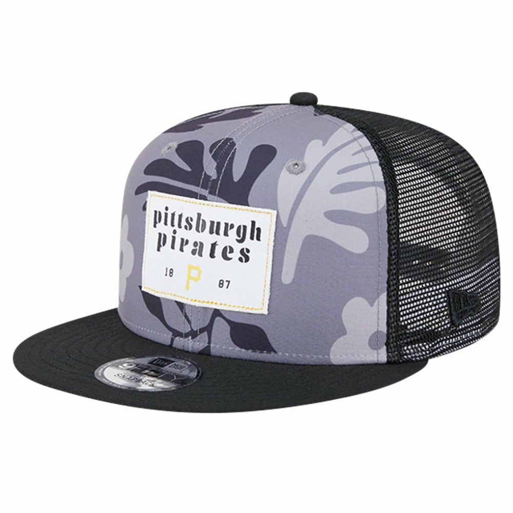 Pittsburgh Pirates Bikini Bottom Trucker 9FIFTY Snapback Hat Black