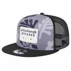 Pittsburgh Pirates Bikini Bottom Trucker 9FIFTY Snapback Hat Black