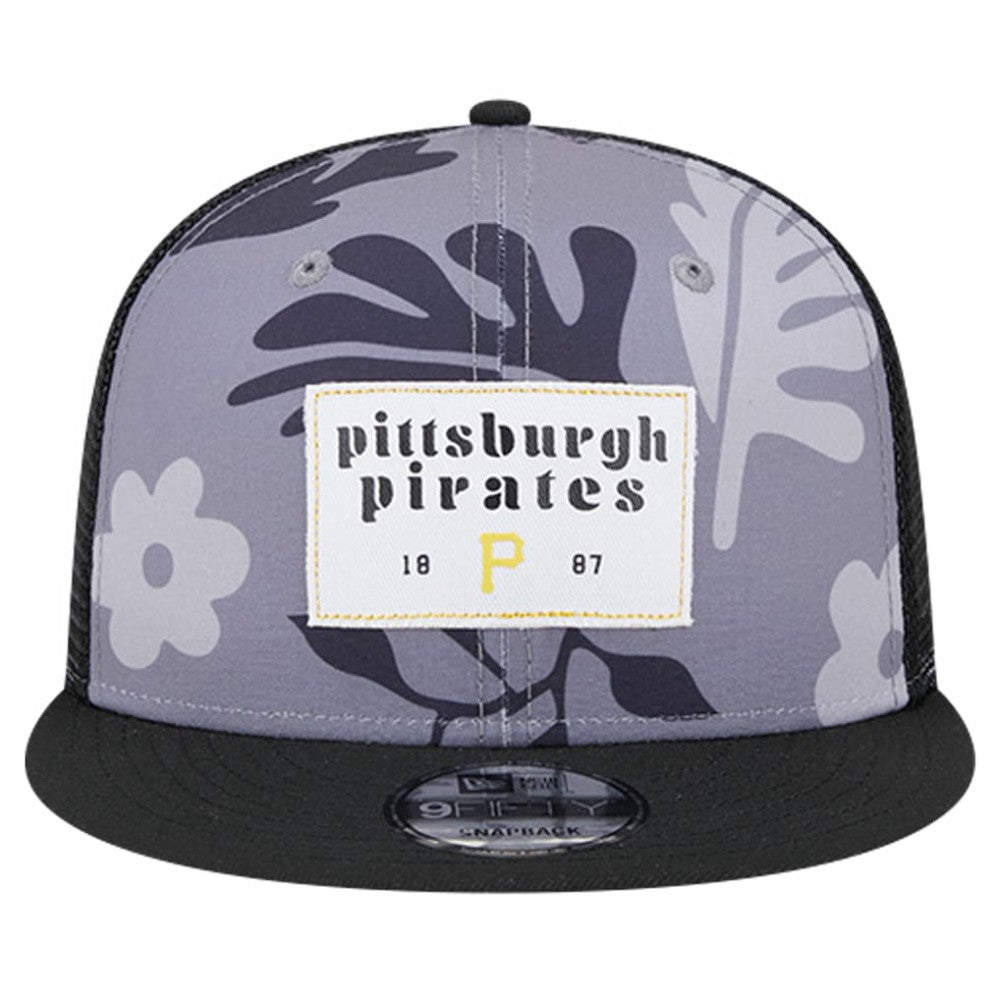 Pittsburgh Pirates Bikini Bottom Trucker 9FIFTY Snapback Hat Black