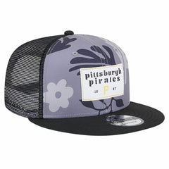 Pittsburgh Pirates Bikini Bottom Trucker 9FIFTY Snapback Hat Black
