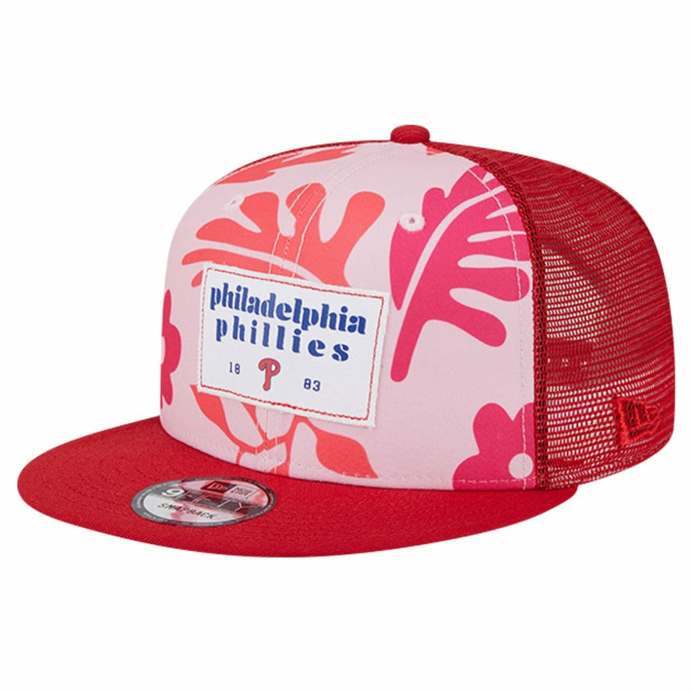 Philadelphia Phillies Bikini Bottom Trucker 9FIFTY Snapback Hat Red