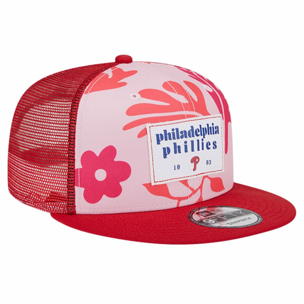 Philadelphia Phillies Bikini Bottom Trucker 9FIFTY Snapback Hat Red