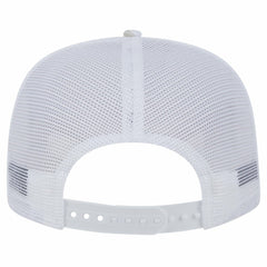 Pittsburgh Pirates Logo Dunes A-Frame Trucker 9FIFTY Snapback Hat White