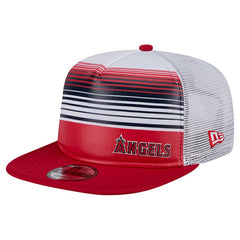 Los Angeles Angels Team Horizon 9FIFTY A-Frame Trucker Snapback Hat Red