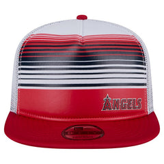 Los Angeles Angels Team Horizon 9FIFTY A-Frame Trucker Snapback Hat Red