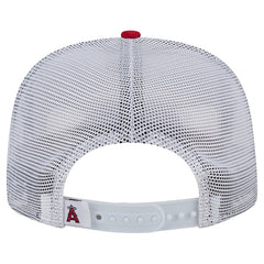 Los Angeles Angels Team Horizon 9FIFTY A-Frame Trucker Snapback Hat Red