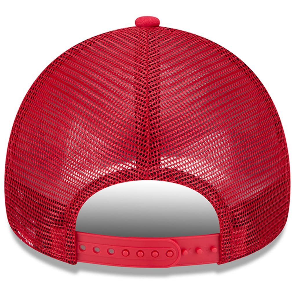 San Francisco 49ers New Era Retro Wordmark A-Frame 9FORTY Adjustable Hat - White/Scarlet discount