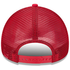 San Francisco 49ers New Era Retro Wordmark A-Frame 9FORTY Adjustable Hat - White/Scarlet discount