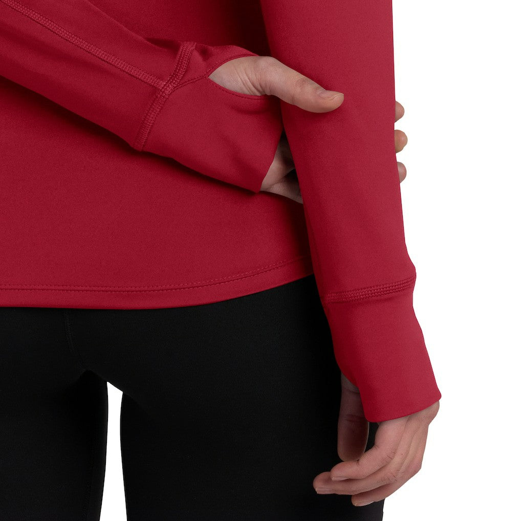 San Francisco 49ers Women's Elements Quarter-Zip Jacket - Scarlet discount
