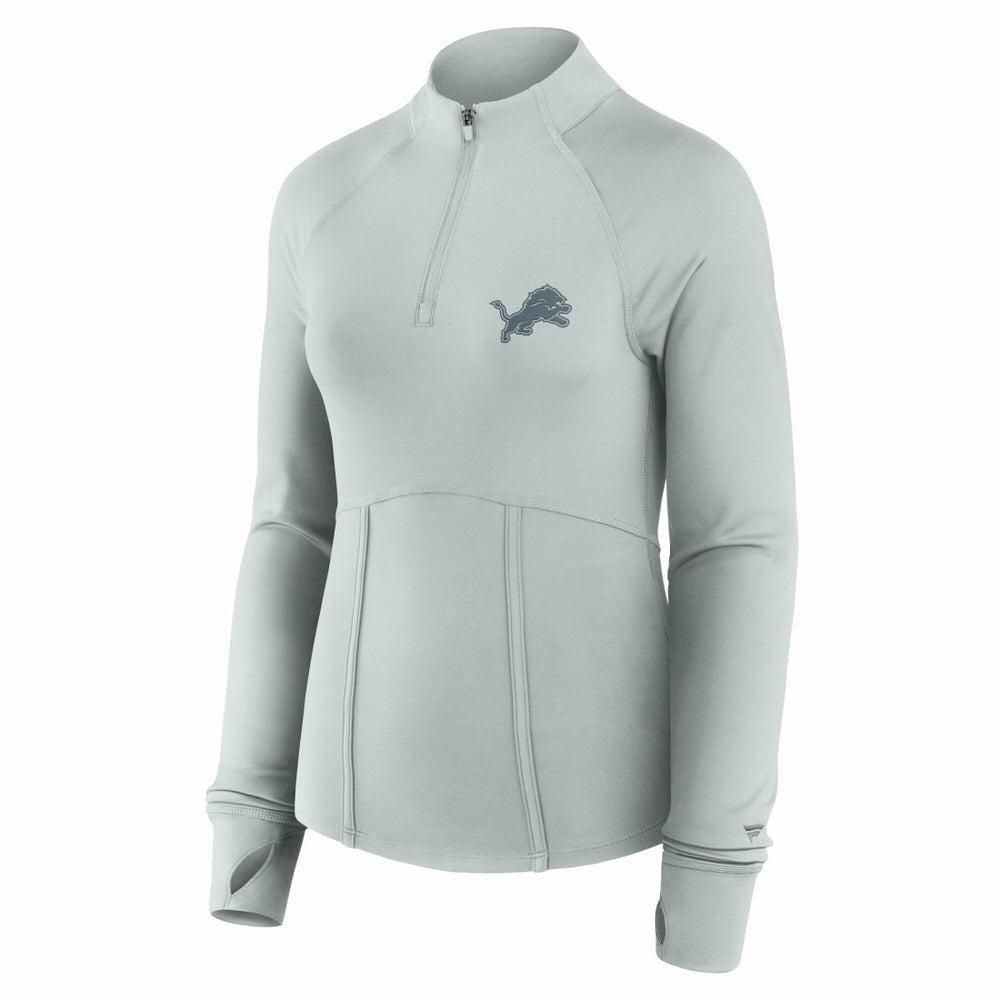 Detroit Lions Women's Elements Raglan Quarter-Zip Jacket - Gray cheap