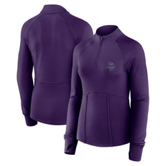 Minnesota Vikings Women's Elements Raglan Quarter-Zip Jacket - Purple outlet